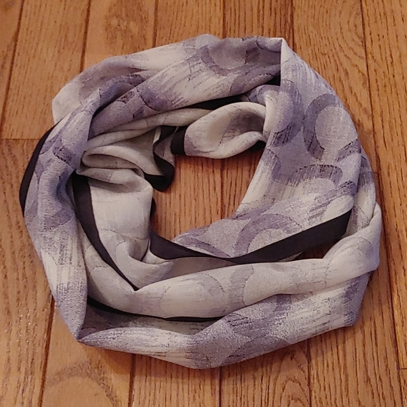 Coach Denim Logo Scarf - Picture 7 of 8